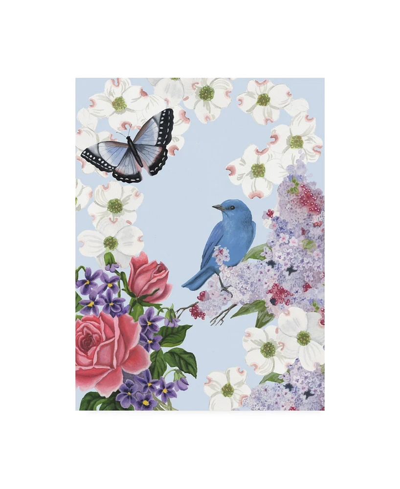 Naomi Mccavitt Bird Garden I Canvas Art - 20" x 25"