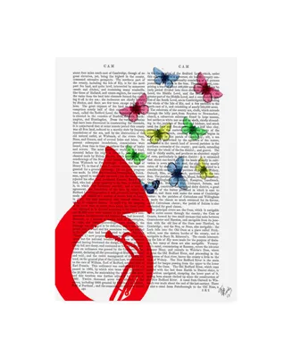 Fab Funky Tuba with Butterflies Canvas Art