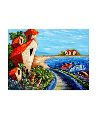 Oscar Ortiz Ocean Village Canvas Art
