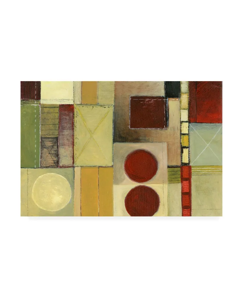 Pablo Esteban Two Burgundy Corners on Right Canvas Art