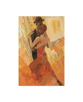 Albena Hristova Tango Dancers Canvas Art - 36.5" x 48"