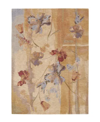 Closeout! Nourison Home Area Rug, Somerset ST18 Art Flower Beige 3' 6" x 5' 6"