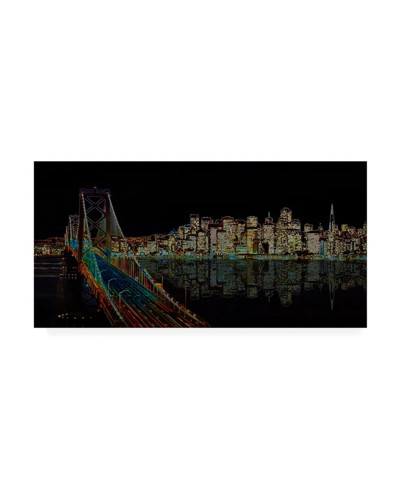 Ellicia Amando San Francisco Glowing Canvas Art - 36.5" x 48"