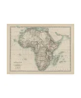 Johnston Johnstons Map of Africa Canvas Art