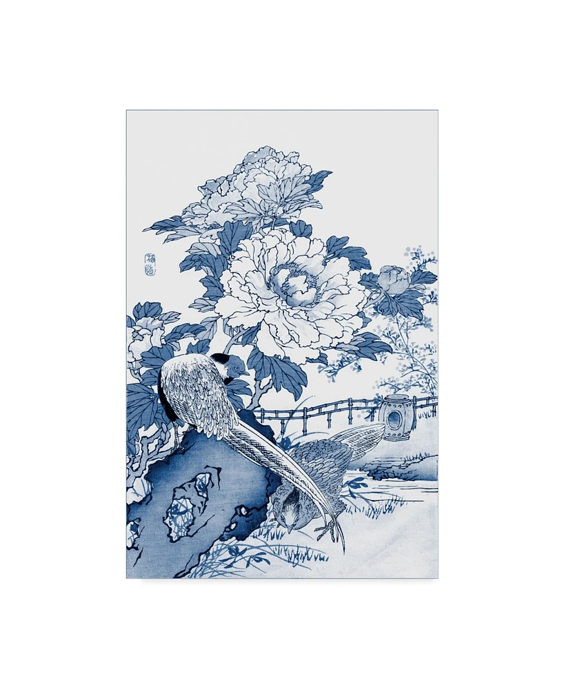 Vision Studio Blue & White Asian Garden Ii Canvas Art - 20" x 25"