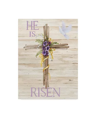 Kathleen Parr Mckenna Easter Blessing Saying Iii with Cross V2 Canvas Art