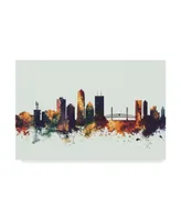 Michael Tompsett Jacksonville Florida Skyline Iv Canvas Art