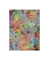 Michael Tompsett Bogota Colombia City Map Canvas Art - 15" x 20"