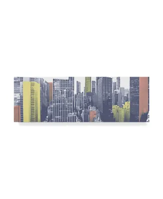 Jeff Pica Pastel Nyc Panorama Canvas Art - 20" x 25"