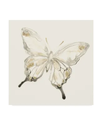 June Erica Vess Sepia Butterfly Impressions Iv Canvas Art