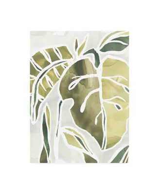 June Erica Vess Batik Leaves Ii Canvas Art - 20" x 25"