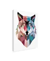 Michael Buxto Geo Wolf Canvas Art - 15.5" x 21"