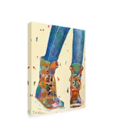 Trademark Global Pamela K. Beer Hiking Boots Canvas Art - 14" x 19"