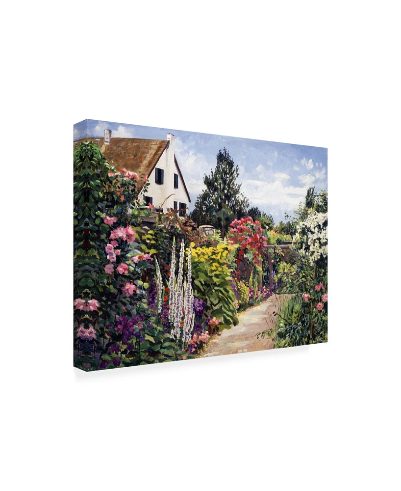 David Lloyd Glover Rose House Garden Wall Canvas Art - 37" x 49"