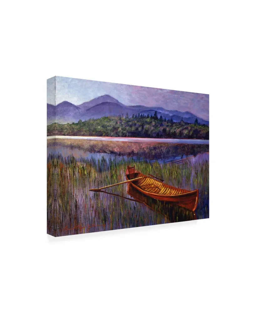 David Lloyd Glover Red Canoe at Rest Canvas Art