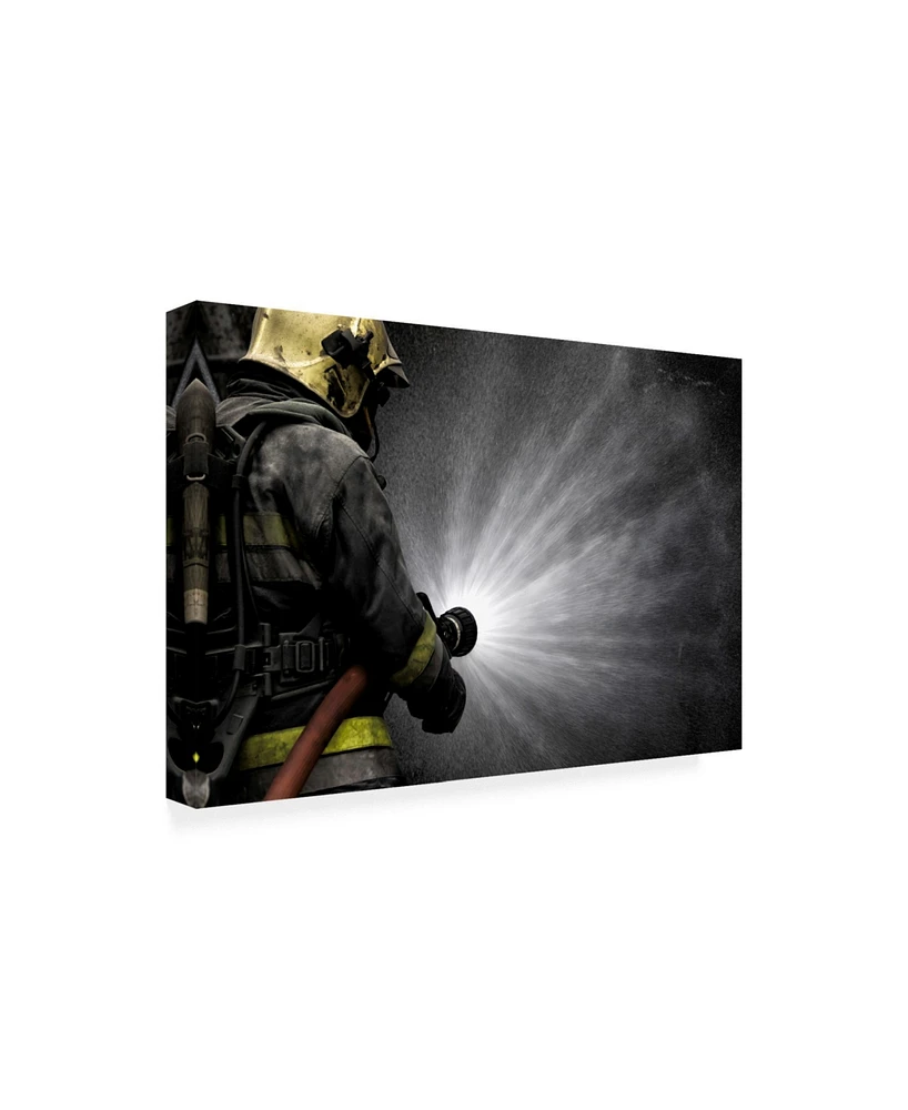 Jorge Feteira Brave Man Canvas Art - 37" x 49"