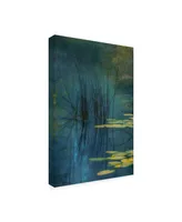 Andreas Agazzi Aqua Lily Canvas Art - 15" x 20"