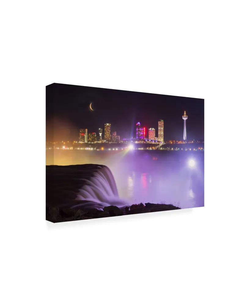 Monte Nagler Niagra Falls at Night Niagra Falls New York Color Canvas Art