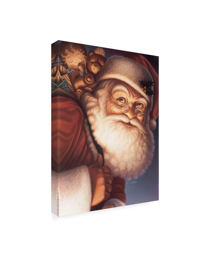 Dan Craig Santa Traditional Canvas Art - 36.5" x 48"