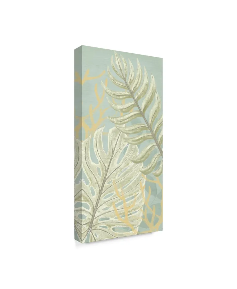 June Erica Vess Palm and Coral Panel I Canvas Art