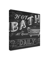 June Erica Vess Chalkboard Bath Signs Ii Canvas Art - 15" x 20"