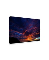 Pixie Pics Red Clouds Under Hills I Canvas Art - 37" x 49"