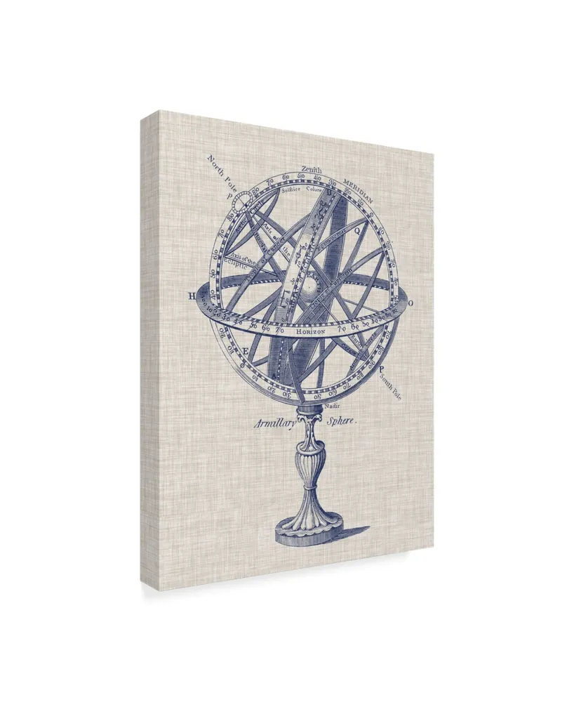 Vision Studio Armillary Sphere on Linen I Canvas Art