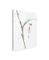 Jennifer Goldberger Ginkgo on Dusty Teal Viii Canvas Art - 15" x 20"