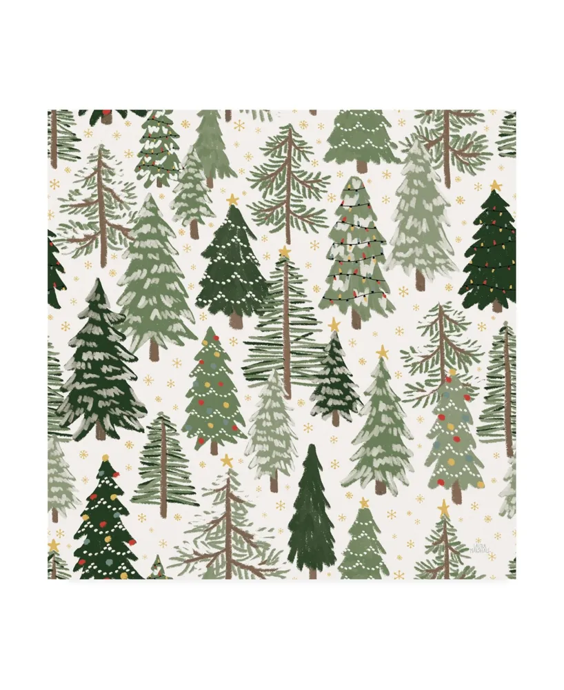 Laura Marshall Christmas Village Pattern Xii Canvas Art