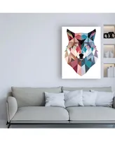 Michael Buxto Geo Wolf Canvas Art - 15.5" x 21"