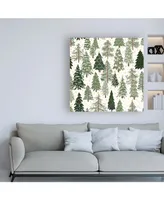 Laura Marshall Christmas Village Pattern Xii Canvas Art