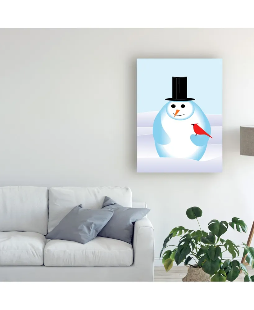 Marie Sansone Snowman Modern Canvas Art