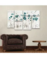 Lisa Audit Abstract Balance Vi Blue Multi Panel Art Set 6 Piece - 49" x 19"