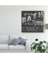 June Erica Vess Chalkboard Bath Signs Ii Canvas Art - 15" x 20"