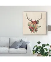 Grace Popp Flower Antlers Ii Canvas Art