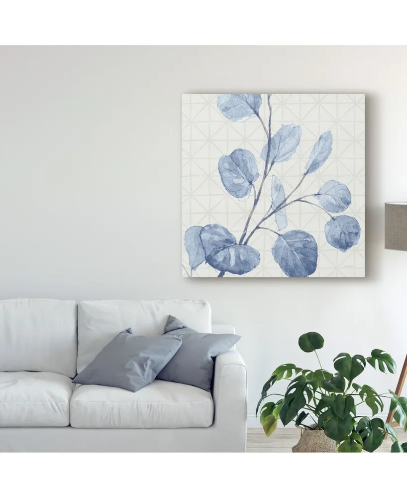 Lisa Audit Mixed Greens Li Blue Canvas Art