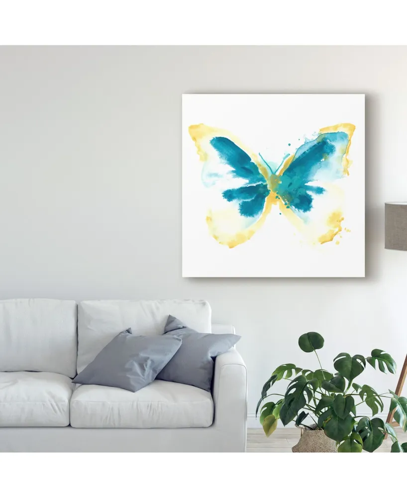 June Erica Vess Butterfly Traces Iii Canvas Art - 20" x 25"