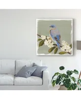 Victoria Borges Bluebird Branch Ii Canvas Art - 15" x 20"