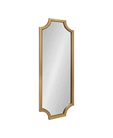 Kate and Laurel Hogan Framed Scallop Full Length Wall Mirror - 18" x 48"