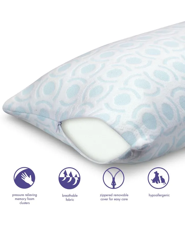 Rio Home Fashions Sleep Yoga Wedge Pillow 10 Memory Foam with Cover - One  Size Fits All