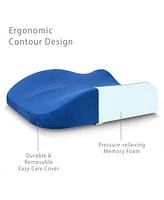 Rio Home Fashions Sleep Yoga Go Memory Foam Oversized Seat Cushion