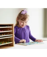 Melissa and Doug Natural Wood Puzzle Case