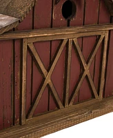 Glitzhome Extra-Large Rustic Wood Barn Birdhouse