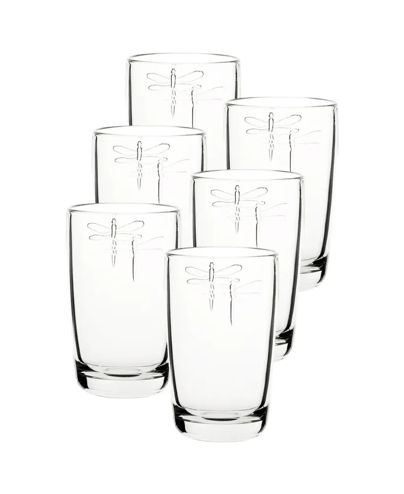 La Rochere Dragonfly 14-ounce Highball Glass, Set of 6.