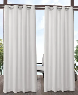 Exclusive Home Aztec Indoor/Outdoor Grommet Top Curtain Panel Pair, 54 x 120"