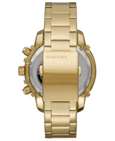 Diesel Men's Chronograph Griffed Gold-Tone Stainless Steel Bracelet Watch 48mm