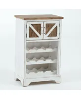 Luxen Home Wood Wine Cabinet