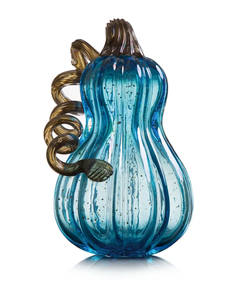 Glitzhome Glass Gourd Pumpkin