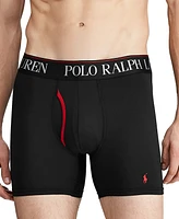 Polo Ralph Lauren Men's 3-Pack. 4-d Flex Cool Microfiber Boxer Briefs