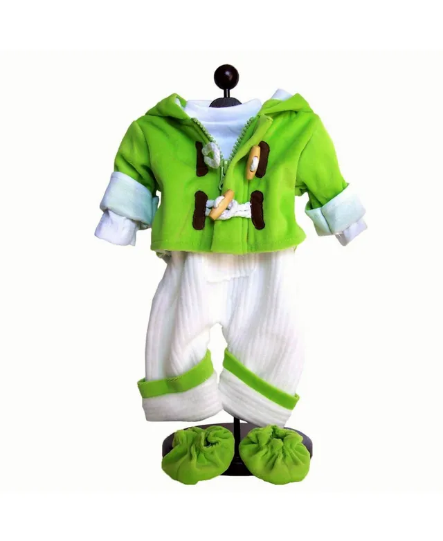 The Queen's Treasures 15 Inch Doll Clothes Designed For Use With Bitty Baby  Dolls, Green & Cream Overalls, Shirt, Jacket & Shoes, Intended for America